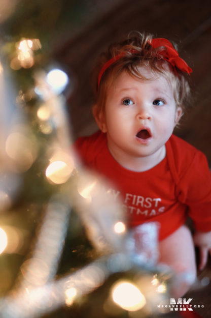 Megan Kelly, Michigan, Christmas Mini Shoot, Baby, Toddler, Lights